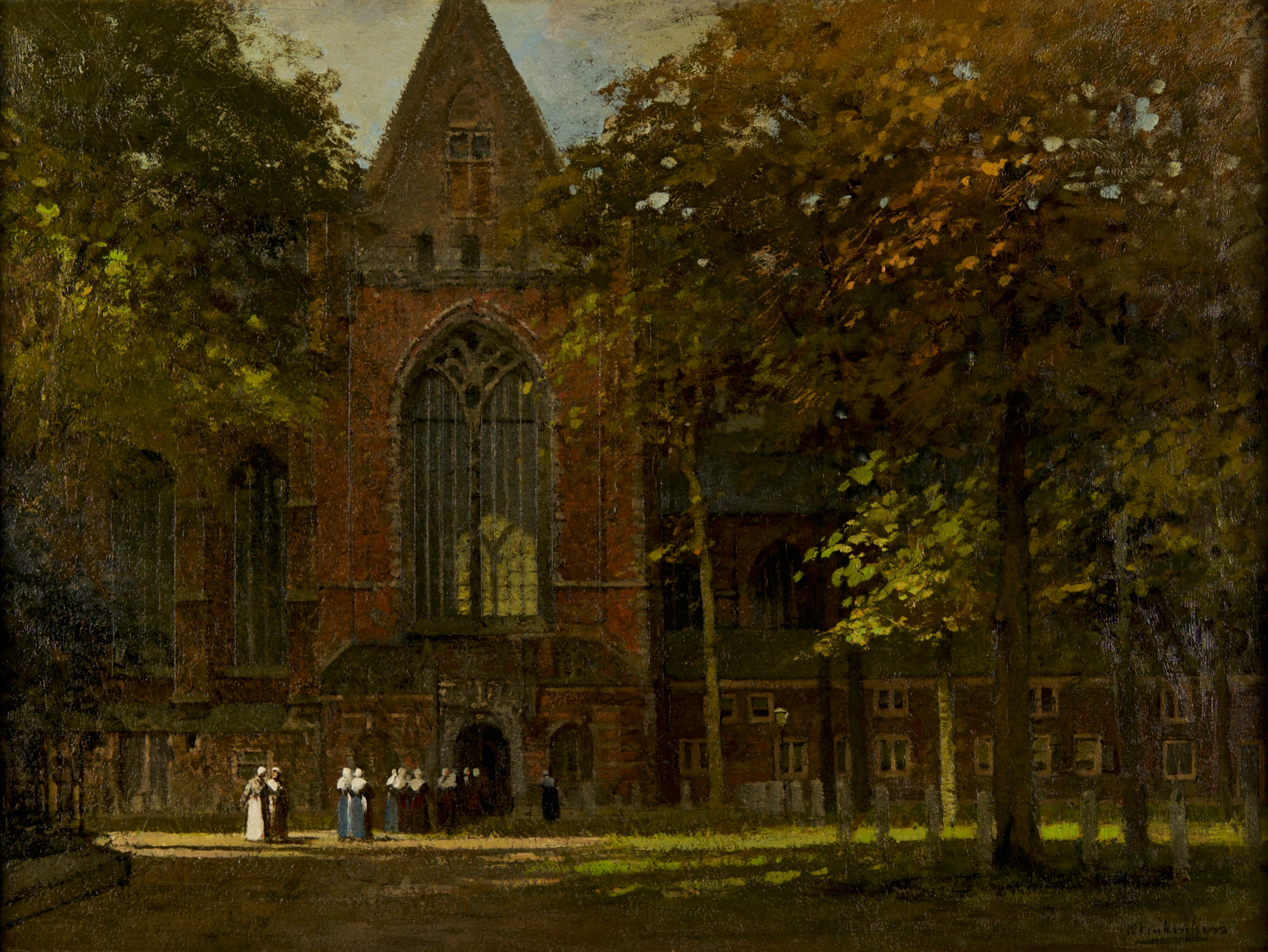 Johannes Christiaan Karel Klinkenberg, De zij-ingang van de Grote Kerk aan het Grotekerksplein